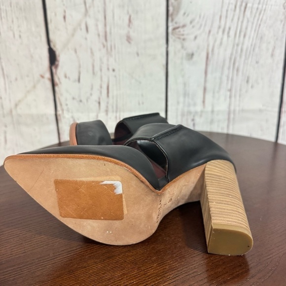 Black Leather Women's Mules - Picture 2 of 14